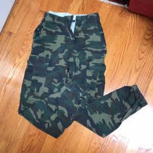 camo cargo pants